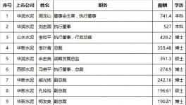 水泥上市企業(yè)高管薪資排行榜出爐！