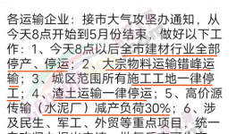 緊急！這個(gè)地區(qū)所有水泥廠、工地停產(chǎn)！停工！停運(yùn)！