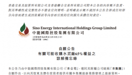 中能國際控股擬收購一家水泥廠65%股權(quán)！