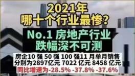 淚奔！2021年十大最慘行業(yè)排名來(lái)了！