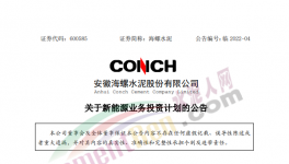 定了！海螺水泥投資50億進(jìn)軍新能源！