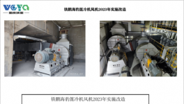 節(jié)電2000KW以上，又有兩條線蓖冷機風(fēng)機技改成功！